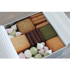 春のクッキー缶